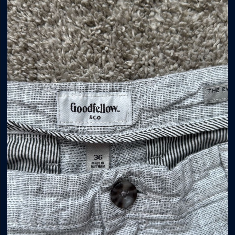 Goodfellow Grey Men’s 36 Casual Everyday Shorts - Picture 2 of 3
